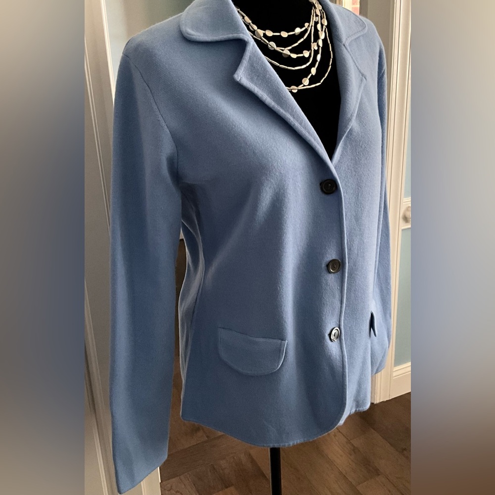 Land’s End Sweater Jacket Button-Up Coat Business Jacket